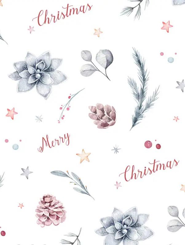 Подарунковий папір Merry Christmas зі стрічкою на вибір